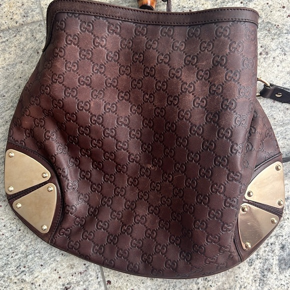 Gucci Indy Bamboo Tassel Hobo Bag smoke, pet  free - Picture 9 of 12